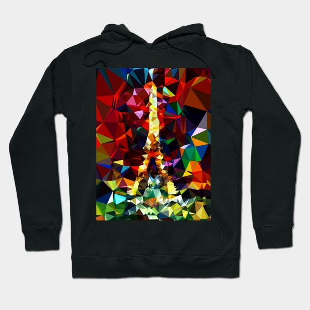 Eiffel tower modern abstract Hoodie by benchmark